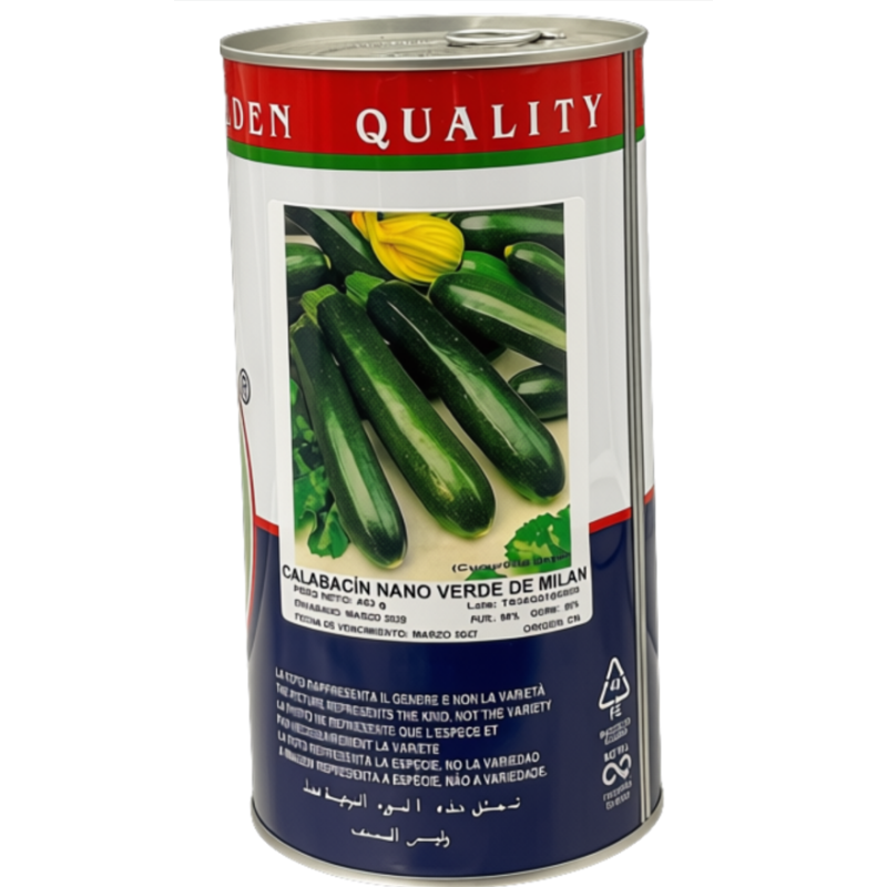 Semillas de Calabacín Nano Verde de Milán | Calidad Premium